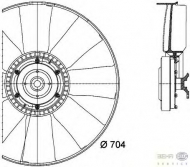 Вентилятор HELLA 8MV 376 727-141