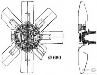 Вентилятор HELLA 8MV 376 727-341