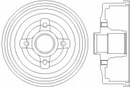 Тормозный барабан HELLA 8DT 355 300-411