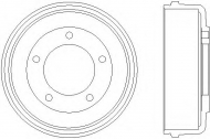 Тормозный барабан HELLA 8DT 355 300-451