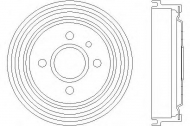 Тормозный барабан HELLA 8DT 355 301-181
