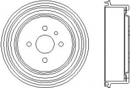 Тормозный барабан HELLA 8DT 355 301-191