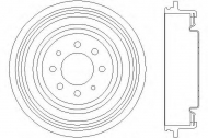 Тормозный барабан HELLA 8DT 355 301-271