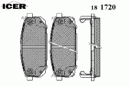Комплект тормозных колодок ICER 181720