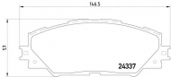 Комплект тормозных колодок PAGID T1581