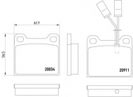 Комплект тормозных колодок PAGID T4157
