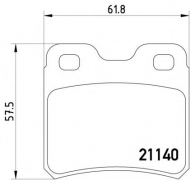 Комплект тормозных колодок PAGID T1034