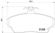 Комплект тормозных колодок PAGID T1493