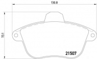 Комплект тормозных колодок PAGID T9018