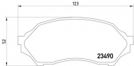 Комплект тормозных колодок PAGID T3124