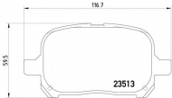 Комплект тормозных колодок PAGID T1239