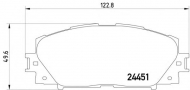 Комплект тормозных колодок PAGID T2131