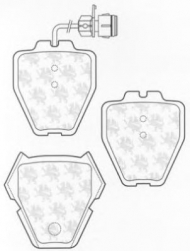 Комплект тормозных колодок QH Benelux BP1268