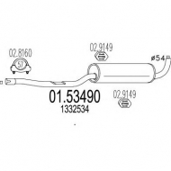 Амортизатор MTS 01.53490
