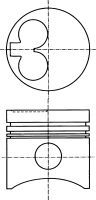 Поршень NÜRAL 87-109500-00