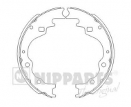 Комлект тормозных накладок NIPPARTS J3503025