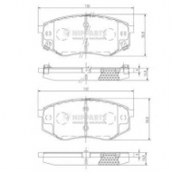 Комплект тормозных колодок NIPPARTS N3600545