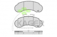 Комплект тормозных колодок KAGER 35-0114