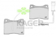 Комплект тормозных колодок KAGER 35-0287