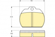 Комплект тормозных колодок GIRLING 6105911