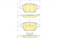 Комплект тормозных колодок GIRLING 6116052