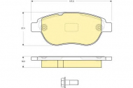 Комплект тормозных колодок GIRLING 6116244