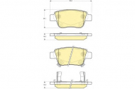 Комплект тормозных колодок GIRLING 6133374