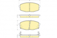 Комплект тормозных колодок GIRLING 6133429