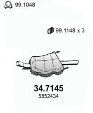 Амортизатор ASSO 34.7145