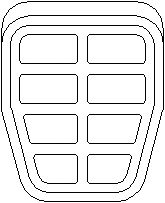 Педальные накладки TOPRAN 103 409