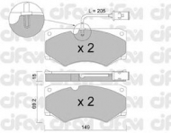 Комплект тормозных колодок CIFAM 822-014-3