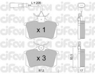 Комплект тормозных колодок CIFAM 822-100-3