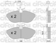 Комплект тормозных колодок CIFAM 822-154-1