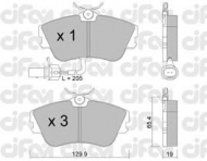 Комплект тормозных колодок CIFAM 822-164-1