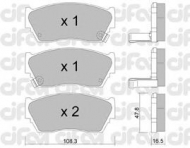 Комплект тормозных колодок CIFAM 822-246-1