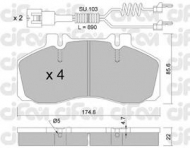 Комплект тормозных колодок CIFAM 822-266-0K
