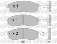 Комплект тормозных колодок CIFAM 822-306-0