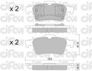 Комплект тормозных колодок CIFAM 822-337-0