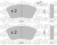 Комплект тормозных колодок CIFAM 822-340-0