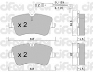 Комплект тормозных колодок CIFAM 822-342-0K