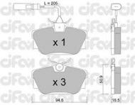 Комплект тормозных колодок CIFAM 822-346-1