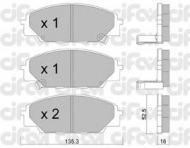 Комплект тормозных колодок CIFAM 822-435-0