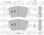 Комплект тормозных колодок CIFAM 822-554-0