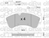 Комплект тормозных колодок CIFAM 822-653-0K