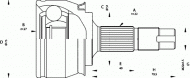 Шарнирный комплект OPEN PARTS CVJ5682.10