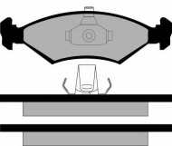Комплект тормозных колодок Brake ENGINEERING PA1126