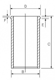 Втулка GOETZE ENGINE 14-040040-00