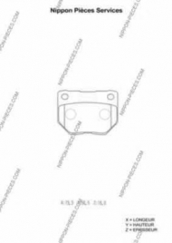 Комплект тормозных колодок NPS N361N29
