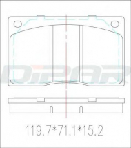 Комплект тормозных колодок DITAS DFB1386