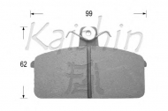 Комплект тормозных колодок KAISHIN FK9056